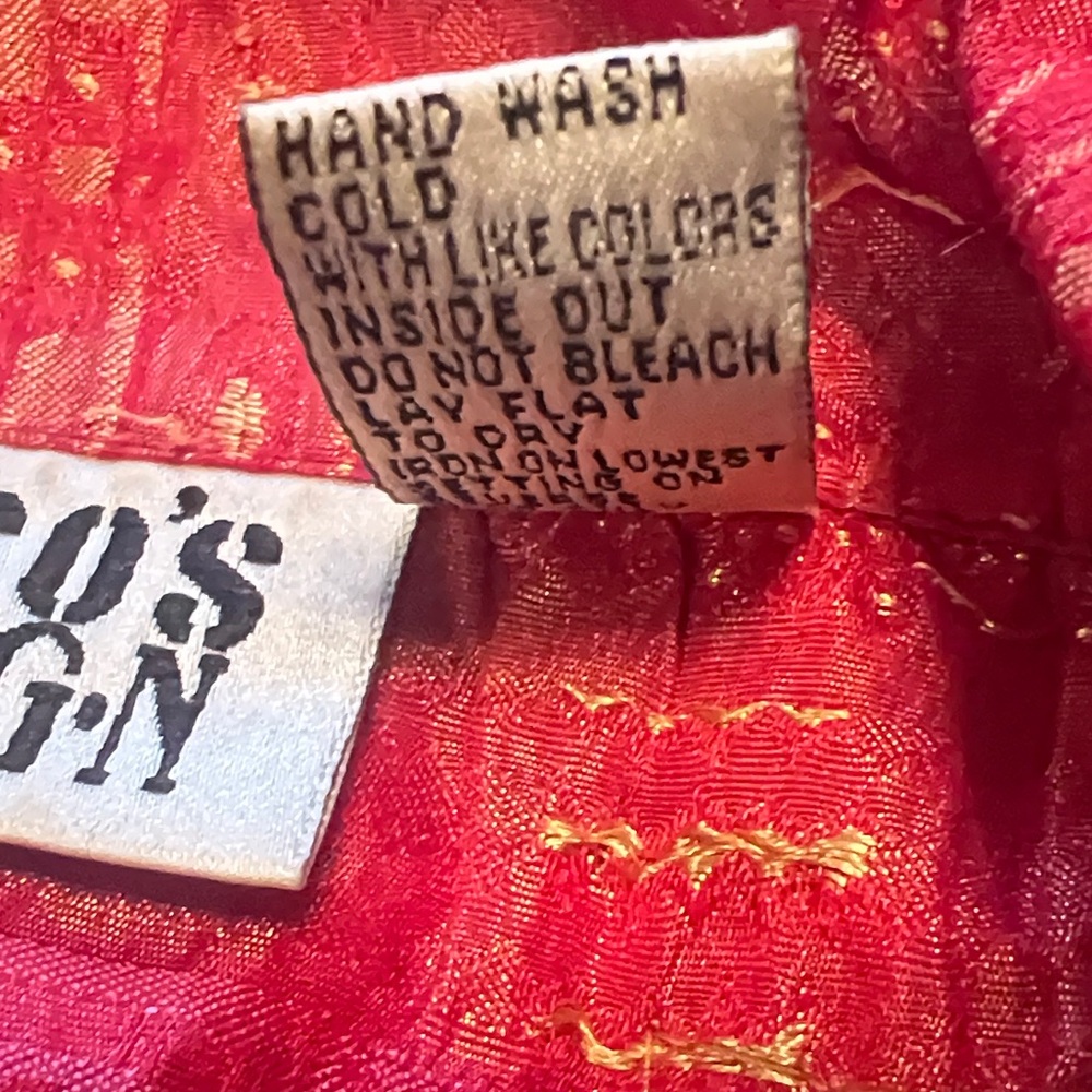 Chico’s patchwork multi-media designed button fro… - image 11